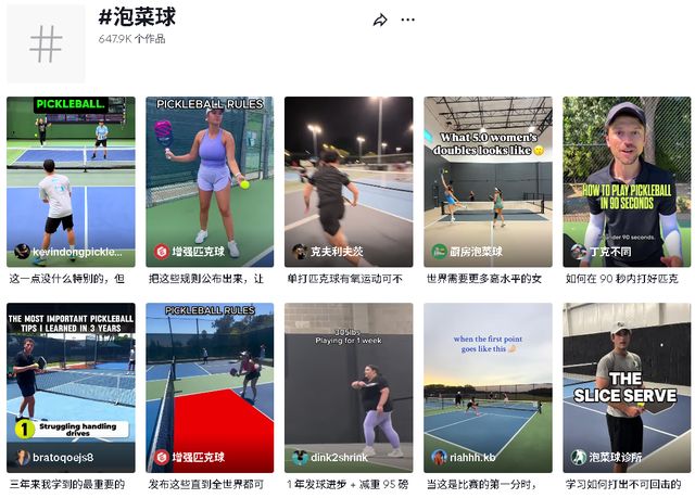 话题播放破十亿中国卖家悄悄赚翻点燃全球的“匹克球热”！TK(图8)